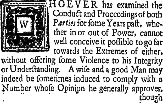 Schwarzes und weißes Foto eines Mannes in Anzug und Krawatte mit zentriertem Text und Logo, das einen Ausschnitt über politische Verhaltensweisen und Integrität enthält.