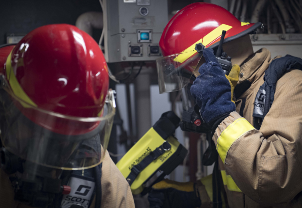FW Mechernich: Fire Station Kommern Trains at the Fire Department Institute in Düren-Stockheim