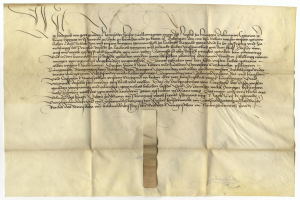Ein vergilbtes, altes Stück Papier mit schwarzer Handschrift, ein Schreiben des deutschen Staates, das die Freigabe einer Petition für den Tod eines Mannes anfordert.